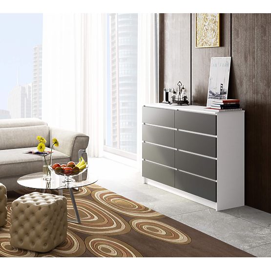 KOMODA K140 8SZ CLP PK BIJELA / SIVA