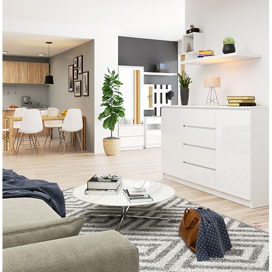 KOMODA K160 2D 4SZ CLP PK BIJELI SJAJ