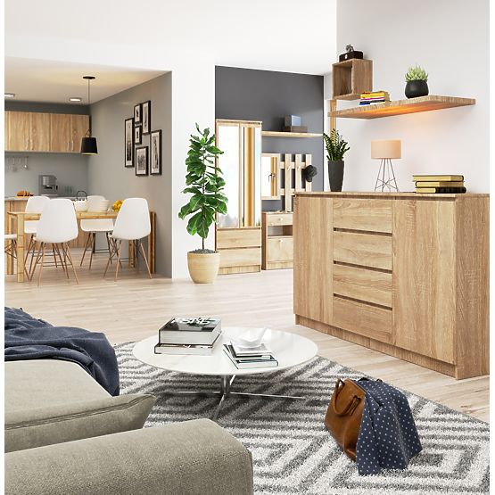 KOMODA K160 2D 4SZ CLP PK HRAST SONOMA