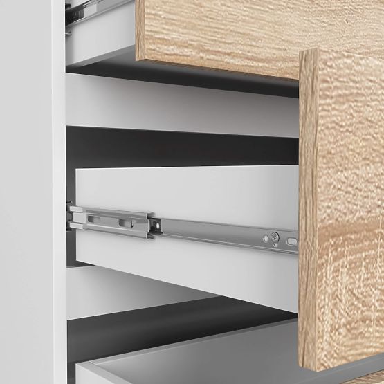 KOMODA K160 8SZ CLP PK BIJELA / HRAST SONOMA