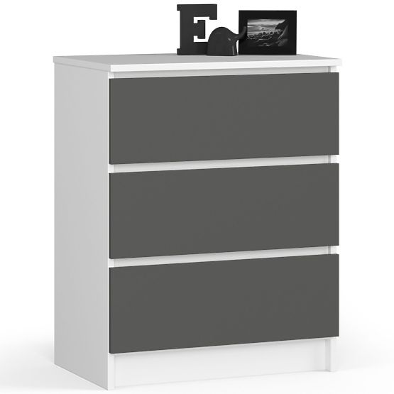 KOMODA K60 3SZ CLP BIJELA / SIVA