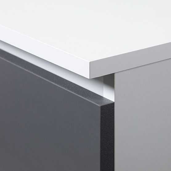 KOMODA K60 3SZ CLP BIJELA / SIVA