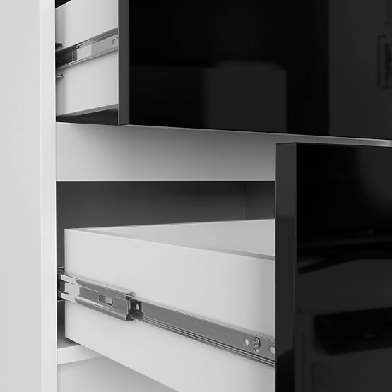 KOMODA K60 5 LADICA CLP PK CRNI SJAJ