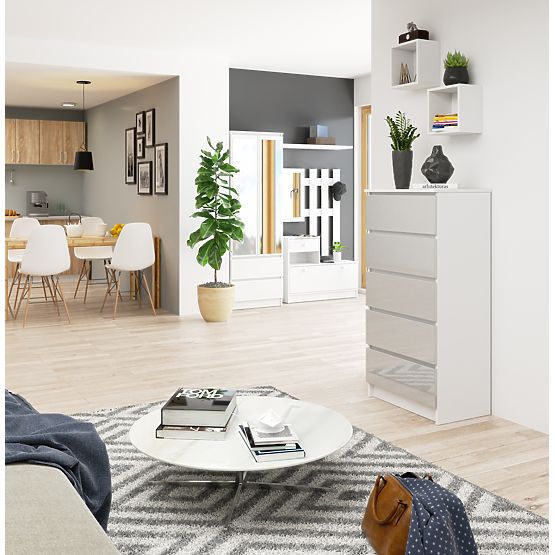 KOMODA K60 5 LADICA CLP PK METALIK SJAJ