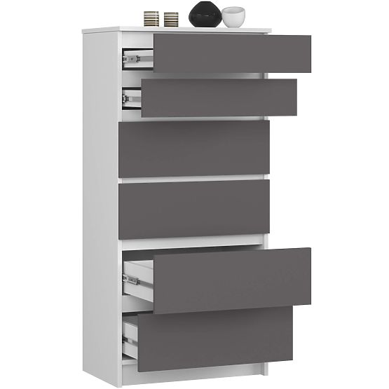 KOMODA K60 6SZ CLP PK BIJELA / SIVA