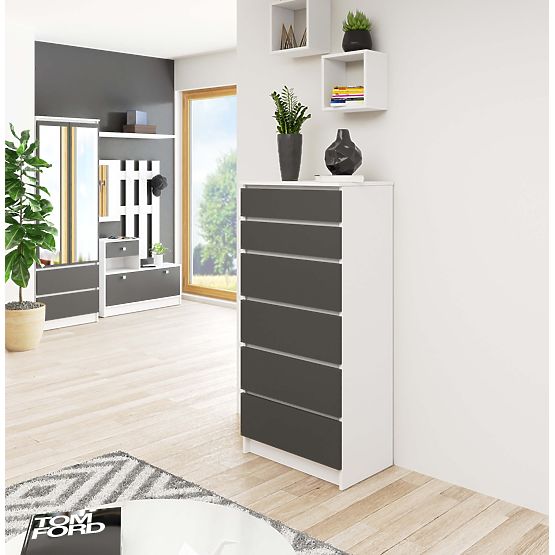KOMODA K60 6SZ CLP PK BIJELA / SIVA
