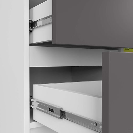 KOMODA K80 JERRY 1D 3SZ PK BIJELA / GRAFITNO SIVA