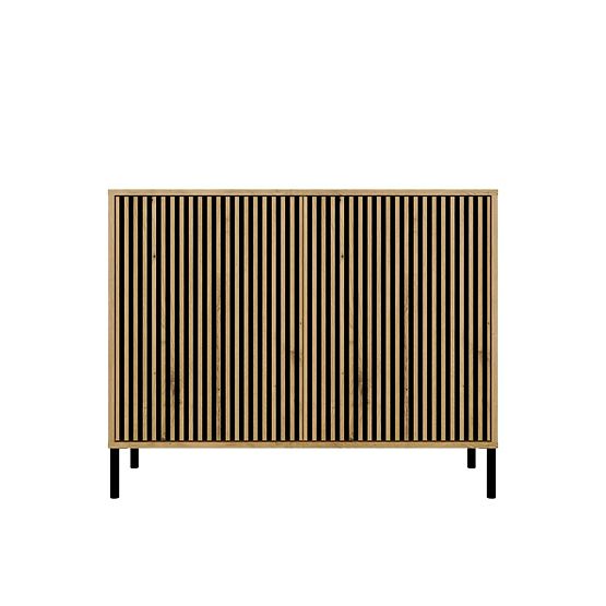 Komoda KAMARO 2D SLIM DUB ARTISAN S Rebrastom Prednjom Pločom