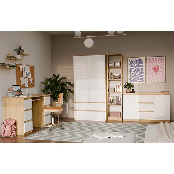 Komoda Malwa 2D3S HRAST ARTISAN BIJELA