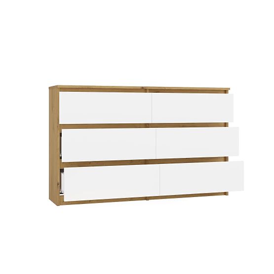 Komoda Malwa M6 120 HRAST ARTISAN BIJELA