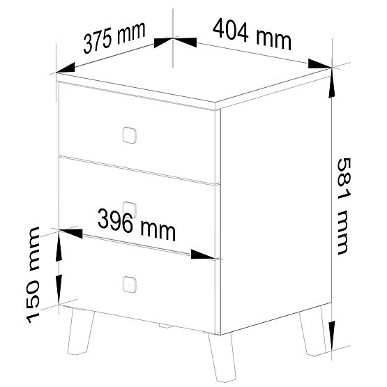 KOMODA MOBI K-03 BIJELA CRNA
