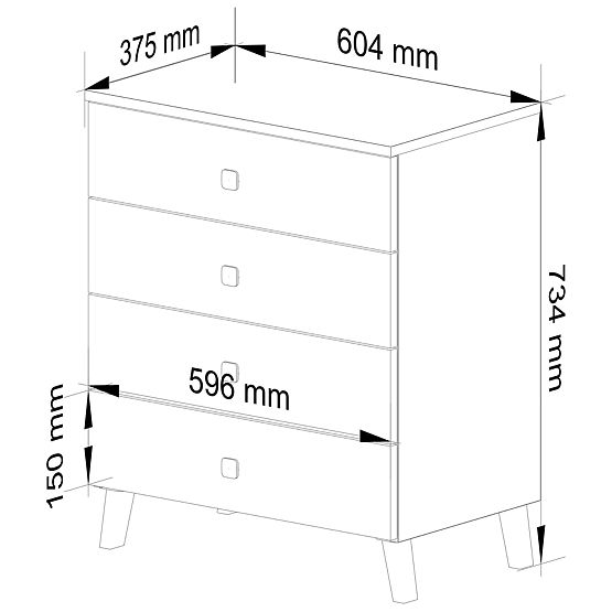 KOMODA MOBI K-04 BIJELA CRNA