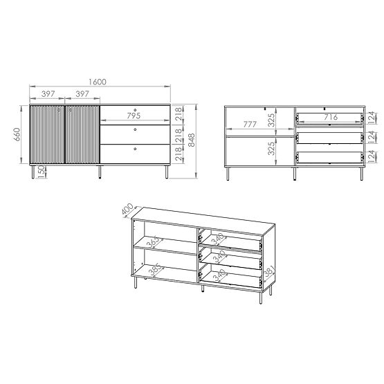Komoda Sophie veća - bež