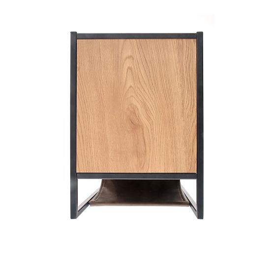 Kompaktni konferencijski stolić zlatni hrast/crni (1p=1ks)