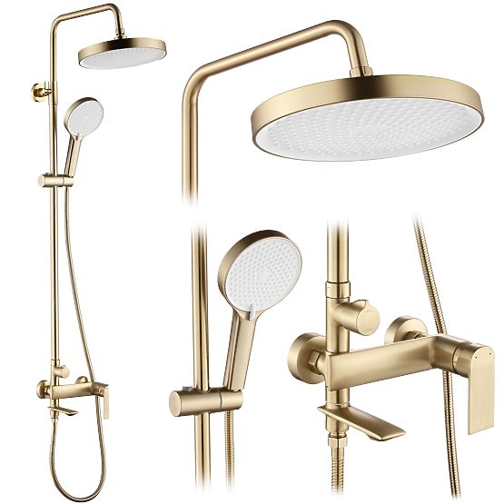 Komplet tuša Rea Veneta Zlatni Četkani