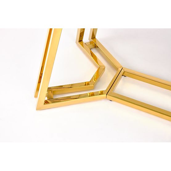 KONAMI stol, ploča - crni mramor, noge - zlatne (2p=1ks)