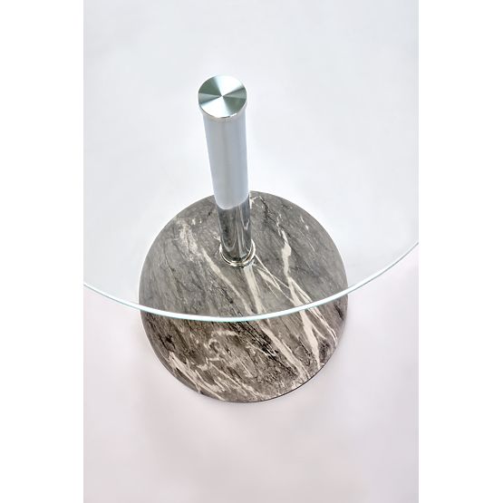 Konferencijski stolić ARIANA, sivi mramor / prozirni (2p=1ks)