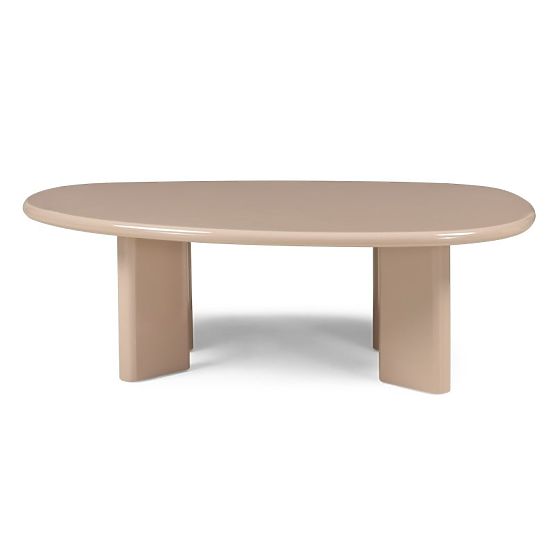 Konferencijski stolić Cameron 130 cm, nude, sjajni