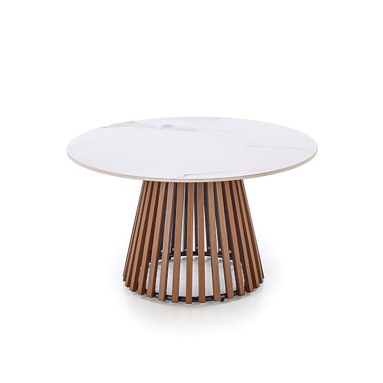 Konferencijski stolić CARINA bež mramor / orah (2p=1ks)