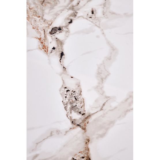 Konferencijski stolić CARINA bež mramor / orah (2p=1ks)