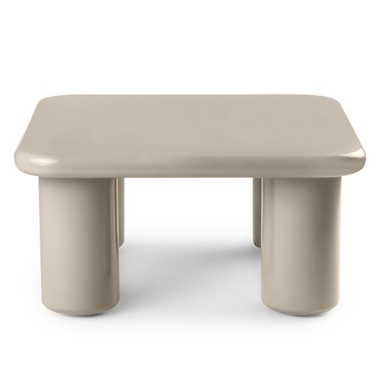 Konferencijski stolić Cherry 70 cm, tamno bež, sjajni