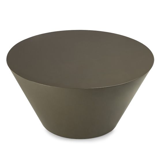 Konferencijski stolić Eclipso, 80 cm, zeleno-sivi, sjajni