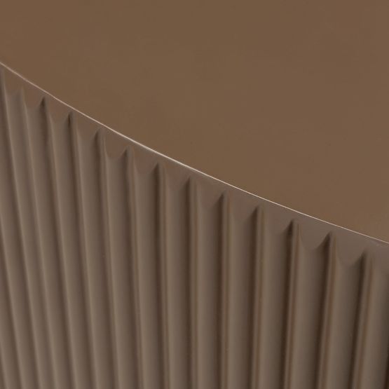 Konferencijski stolić Ermanno, 90 cm, mocha, rebrasti
