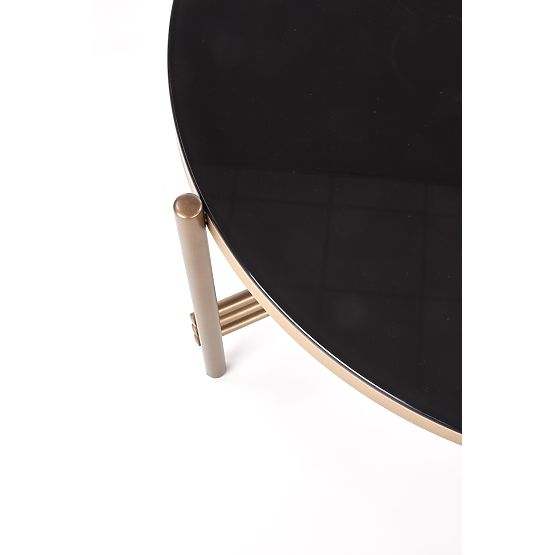 Konferencijski stolić ISMENA okvir - zlatni, ploča - crna (1p=1ks)