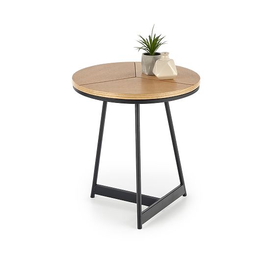 Konferencijski stolić KARIDA-S prirodni hrast/crna (1p=1ks)