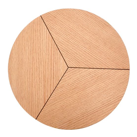 Konferencijski stolić KARIDA-S prirodni hrast/crna (1p=1ks)