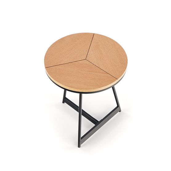 Konferencijski stolić KARIDA-S prirodni hrast/crna (1p=1ks)