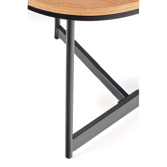 Konferencijski stolić KARIDA-S prirodni hrast/crna (1p=1ks)