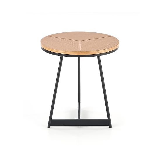 Konferencijski stolić KARIDA-S prirodni hrast/crna (1p=1ks)