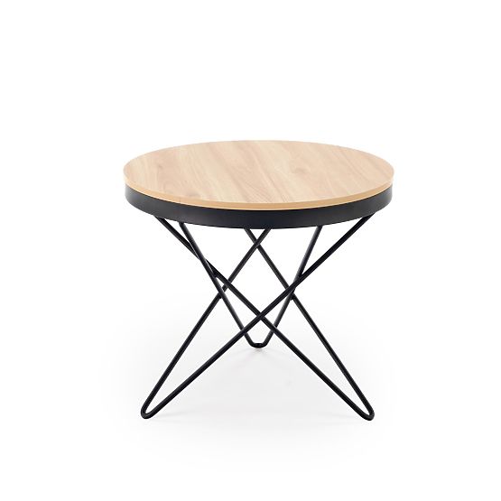 Konferencijski stolić LEILA, prirodni / crni (1p=1ks)