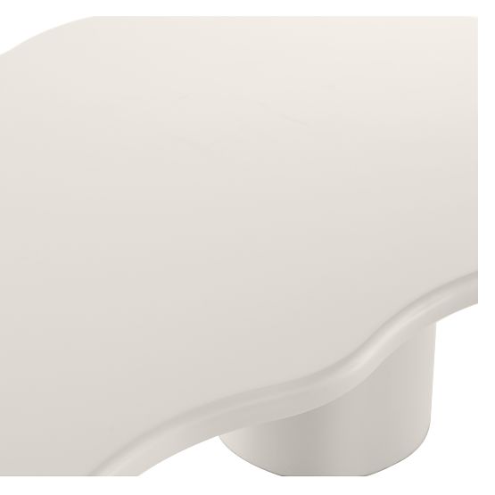 Konferencijski stolić Muse sivo-bež, mat, zaobljeni oblici