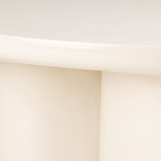 Konferencijski stolić Puro 80 cm, svijetlo bež, sjajni