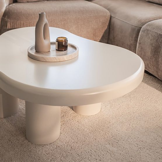 Konferencijski stolić Vercelli 100 cm, bijeli