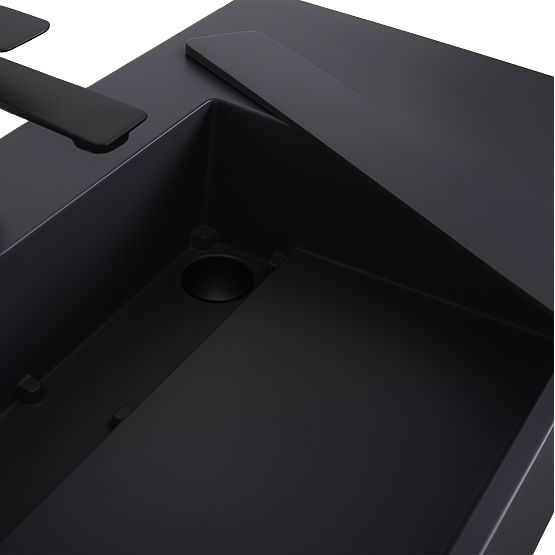 Konglomeratni umivaonik Archi 90 CM Sivi mat