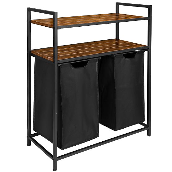 Košara za rublje s policama 2 komore MIRUN