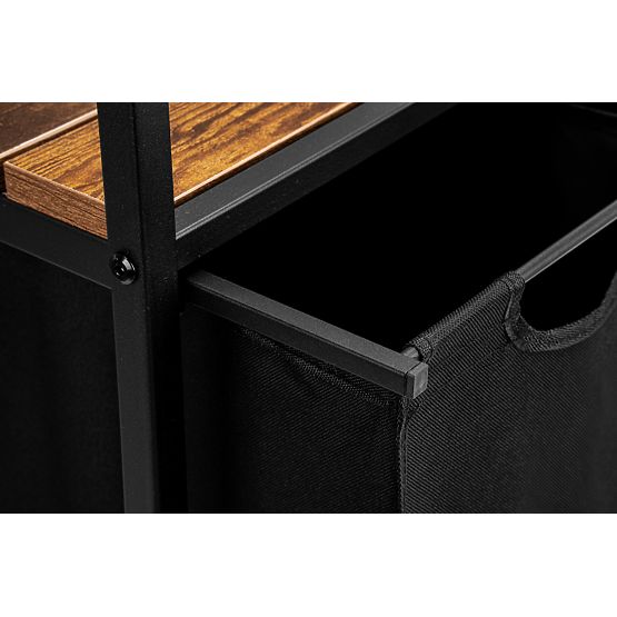 Košara za rublje s policama 2 komore MIRUN