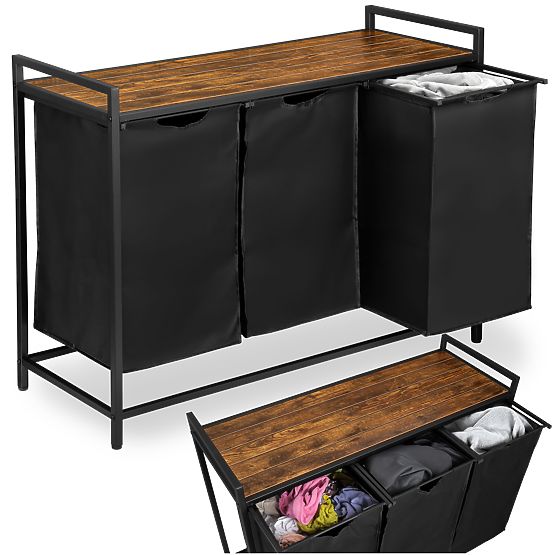 Košara za rublje s policom 3 pretinca ARTUS