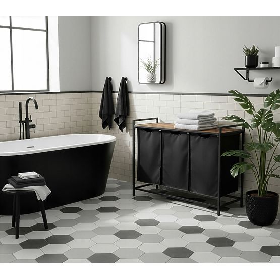 Košara za rublje s policom 3 pretinca ARTUS