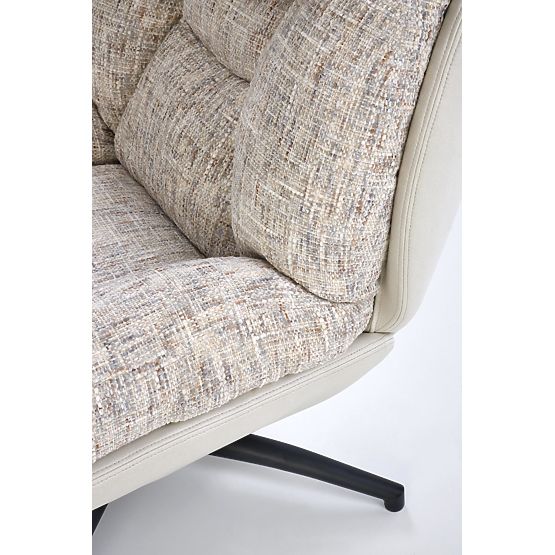 KRONOS fotelja s osloncem za noge, bež / višebojna (1p=1ks)