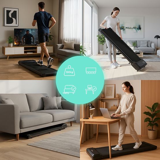 Kućna električna traka za hodanje walking pad ispod stola 6 km/h ModernHome