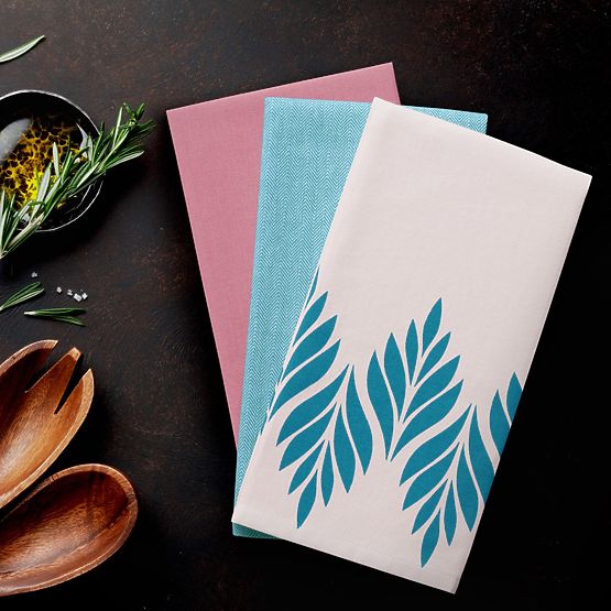 Kuhinjska krpa LETTY ružičasti tiskani motiv moderni stil moderni 50x70 ameliahome