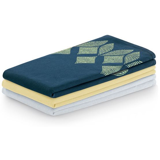 Kuhinjska krpa LETTY žute boje s print motivom modernog stila klasična 50x70 ameliahome