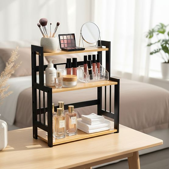 Kuhinjska polica za začine CEZAR NATURAL BLACK