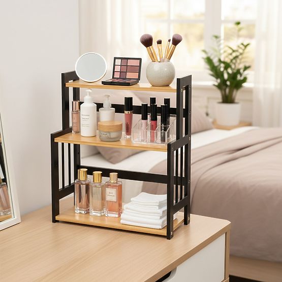 Kuhinjska polica za začine CEZAR NATURAL BLACK