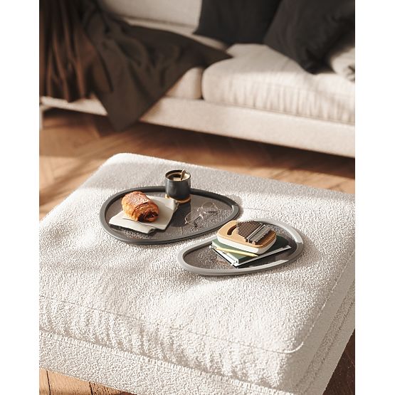 Kuhinjski dodaci nepravilnog oblika HUB boja grafitna stil minimalistički umbra