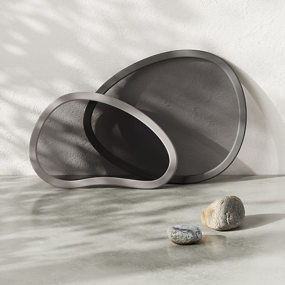 Kuhinjski dodaci nepravilnog oblika HUB boja grafitna stil minimalistički umbra